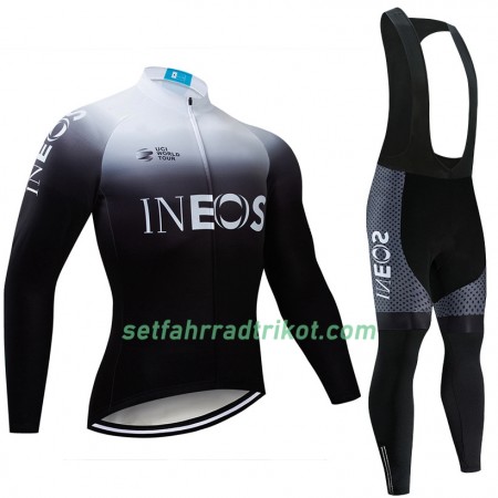 Radbekleidung Radtrikot Langarm + Lang Trägerhose 2019 TEAM INEOS N003